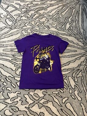 Purple Motorcycle Graphic Kids Tee